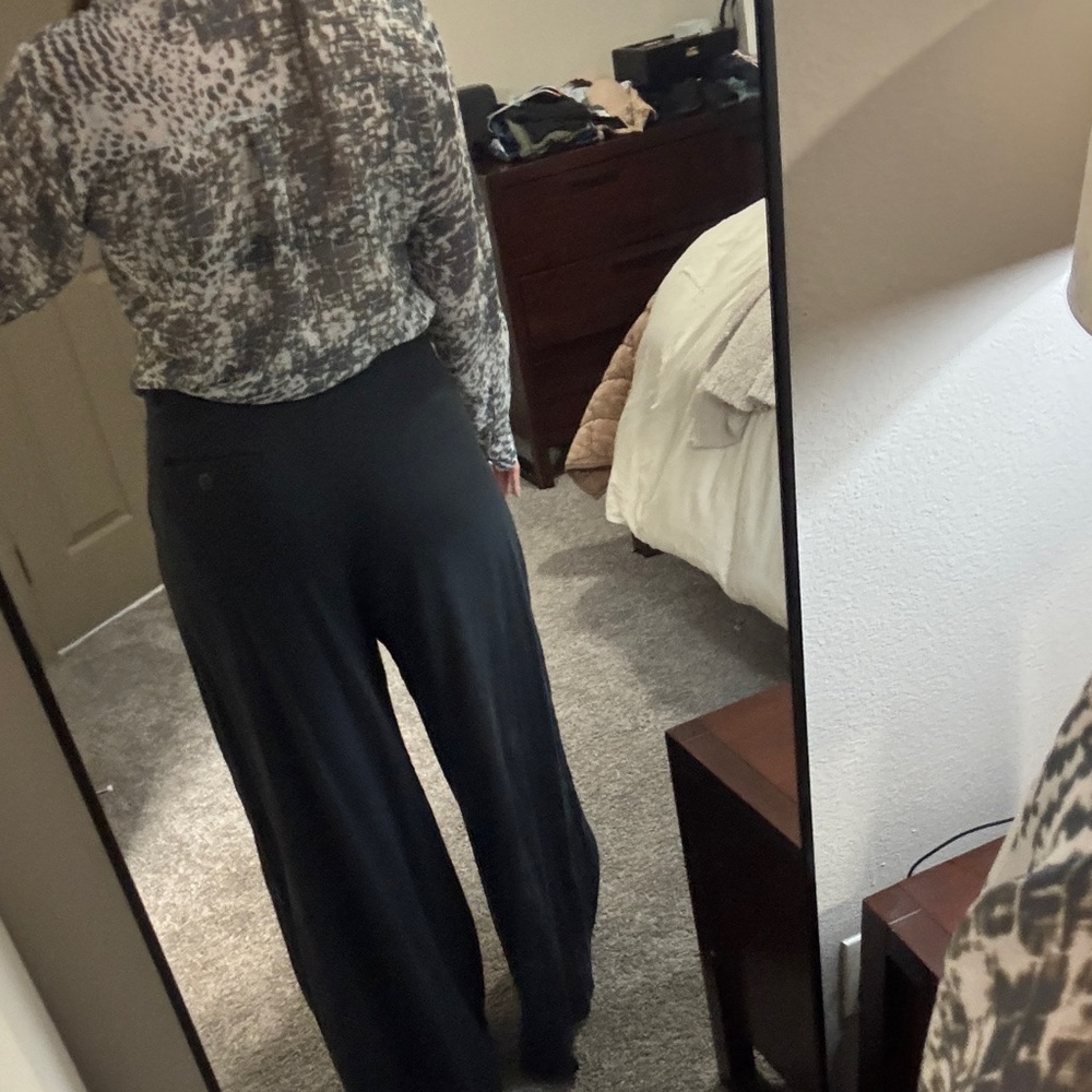 Maeve by Anthropologie Black Wide-Leg Pants - Picture 2 of 8